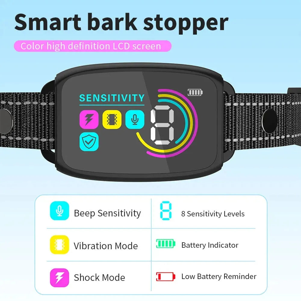 Smart Automatic Anti Barking Dog Collar - Bellarte Enchanté Smart Automatic Anti Barking Dog Collar