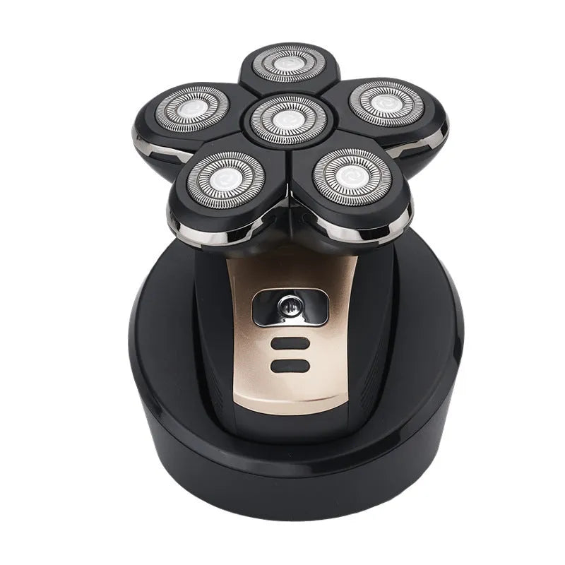 Smart Digital Men's Shaving Head Machine Five-head Electric Shaver Rechargeable Shaver - Bellarte Enchanté Smart Digital Men's Shaving Head Machine Five-head Electric Shaver Rechargeable Shaver
