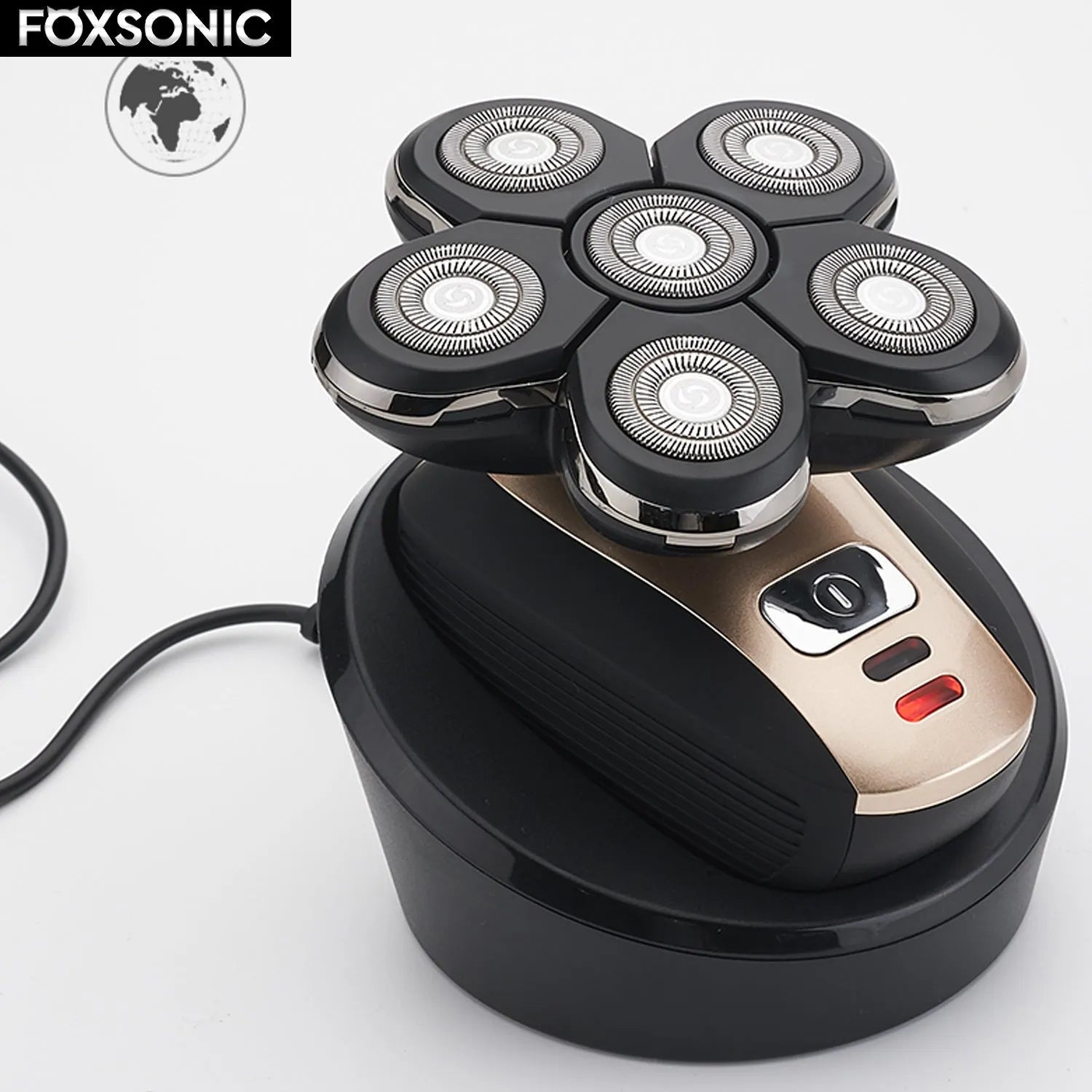 Smart Digital Men's Shaving Head Machine Five-head Electric Shaver Rechargeable Shaver - Bellarte Enchanté Smart Digital Men's Shaving Head Machine Five-head Electric Shaver Rechargeable Shaver