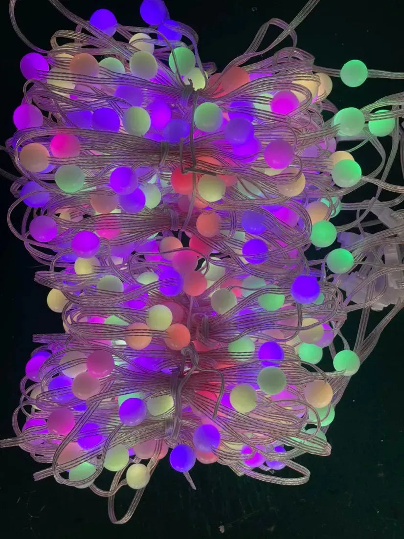 Smart LED RGB Curtain String Lights Bluetooth APP Control Christmas Fairy Light Garland DIY Picture Display Party Wedding Decor - Bellarte Enchanté Smart LED RGB Curtain String Lights Bluetooth APP Control Christmas Fairy Light Garland DIY Picture Display Party Wedding Decor
