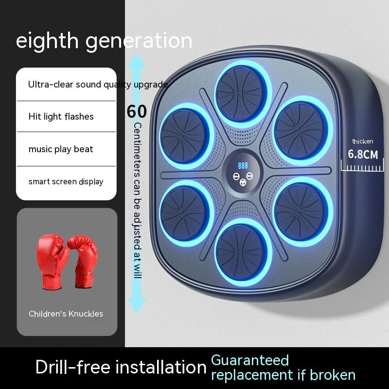 Smart Music Boxing Machine Wall Target Household Children Sandbag Large Electronic Reaction Target Training Equipment - Bellarte Enchanté Smart Music Boxing Machine Wall Target Household Children Sandbag Large Electronic Reaction Target Training Equipment