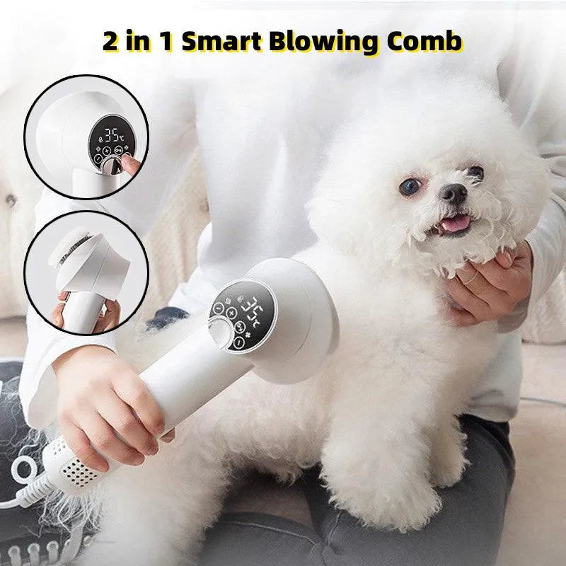 Smart Pet Hair Dryer Dog Golden Retriever Cat Grooming Hairdressing Blow & Comb Silent No Harm Pet Cleaning Supplies Pet Products - Bellarte Enchanté Smart Pet Hair Dryer Dog Golden Retriever Cat Grooming Hairdressing Blow & Comb Silent No Harm Pet Cleaning Supplies Pet Products