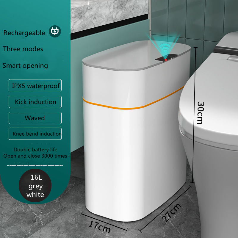 Smart Trash Can With Lid For Bedroom And Living Room Kitchen Storage Box Trash Can Induction Small Car Box Automatic Smart Dustbin Smart Trash Bin - Bellarte Enchanté Smart Trash Can With Lid For Bedroom And Living Room Kitchen Storage Box Trash Can Induction Small Car Box Automatic Smart Dustbin Smart Trash Bin