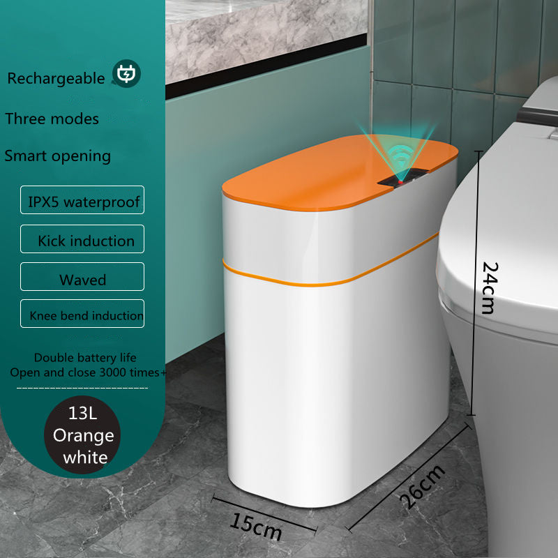 Smart Trash Can With Lid For Bedroom And Living Room Kitchen Storage Box Trash Can Induction Small Car Box Automatic Smart Dustbin Smart Trash Bin - Bellarte Enchanté Smart Trash Can With Lid For Bedroom And Living Room Kitchen Storage Box Trash Can Induction Small Car Box Automatic Smart Dustbin Smart Trash Bin
