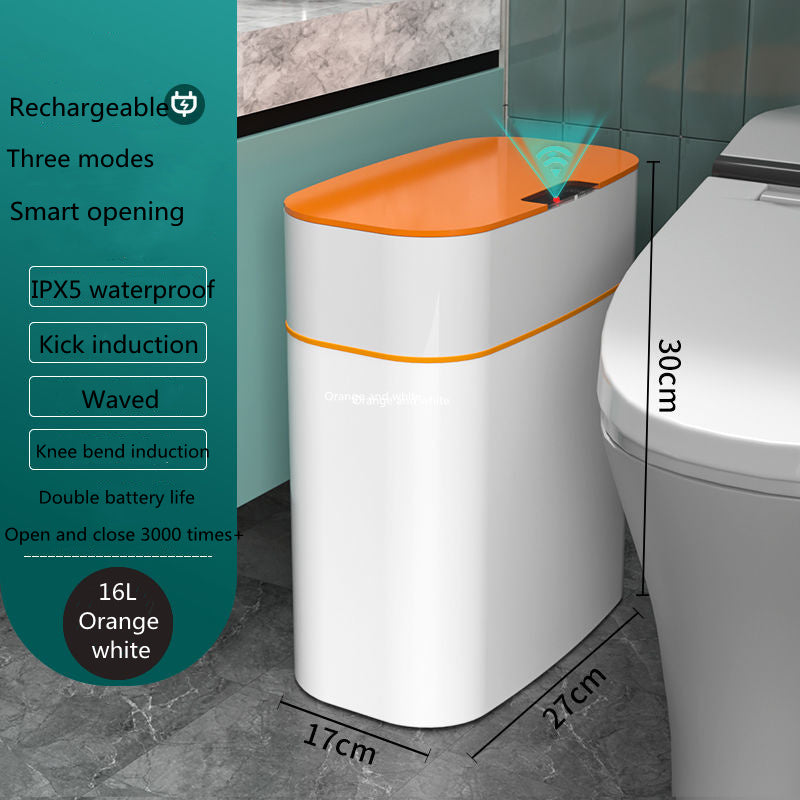 Smart Trash Can With Lid For Bedroom And Living Room Kitchen Storage Box Trash Can Induction Small Car Box Automatic Smart Dustbin Smart Trash Bin - Bellarte Enchanté Smart Trash Can With Lid For Bedroom And Living Room Kitchen Storage Box Trash Can Induction Small Car Box Automatic Smart Dustbin Smart Trash Bin