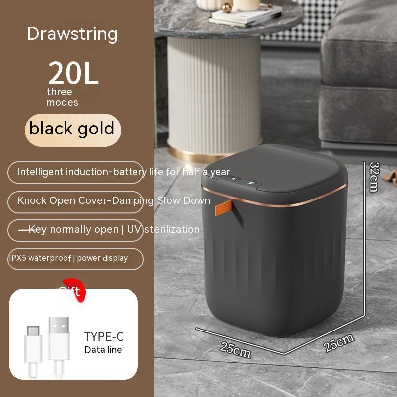 Smart Trash Can With Lid For Bedroom And Living Room Kitchen Storage Box Trash Can Induction Small Car Box Automatic Smart Dustbin Smart Trash Bin - Bellarte Enchanté Smart Trash Can With Lid For Bedroom And Living Room Kitchen Storage Box Trash Can Induction Small Car Box Automatic Smart Dustbin Smart Trash Bin