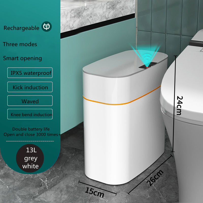 Smart Trash Can With Lid For Bedroom And Living Room Kitchen Storage Box Trash Can Induction Small Car Box Automatic Smart Dustbin Smart Trash Bin - Bellarte Enchanté Smart Trash Can With Lid For Bedroom And Living Room Kitchen Storage Box Trash Can Induction Small Car Box Automatic Smart Dustbin Smart Trash Bin