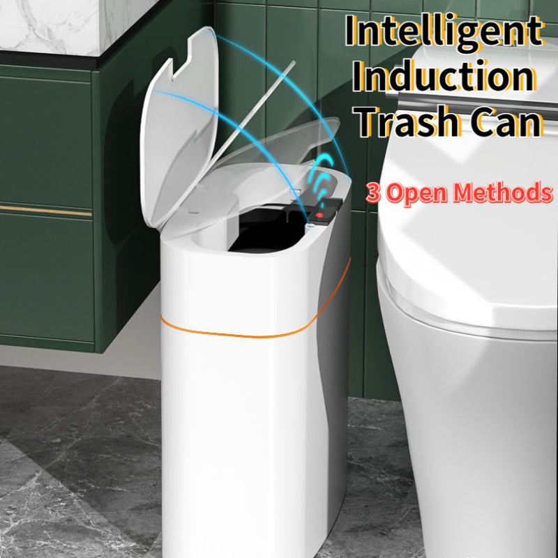 Smart Trash Can With Lid For Bedroom And Living Room Kitchen Storage Box Trash Can Induction Small Car Box Automatic Smart Dustbin Smart Trash Bin - Bellarte Enchanté Smart Trash Can With Lid For Bedroom And Living Room Kitchen Storage Box Trash Can Induction Small Car Box Automatic Smart Dustbin Smart Trash Bin