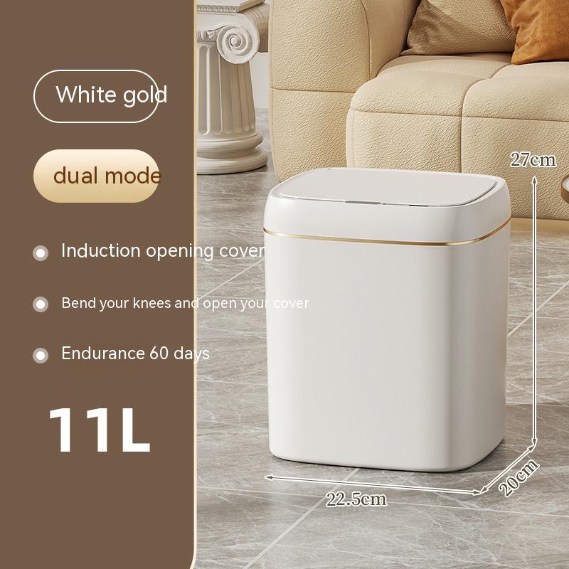 Smart Trash Can With Lid For Bedroom And Living Room Kitchen Storage Box Trash Can Induction Small Car Box Automatic Smart Dustbin Smart Trash Bin - Bellarte Enchanté Smart Trash Can With Lid For Bedroom And Living Room Kitchen Storage Box Trash Can Induction Small Car Box Automatic Smart Dustbin Smart Trash Bin