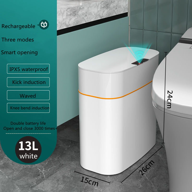 Smart Trash Can With Lid For Bedroom And Living Room Kitchen Storage Box Trash Can Induction Small Car Box Automatic Smart Dustbin Smart Trash Bin - Bellarte Enchanté Smart Trash Can With Lid For Bedroom And Living Room Kitchen Storage Box Trash Can Induction Small Car Box Automatic Smart Dustbin Smart Trash Bin