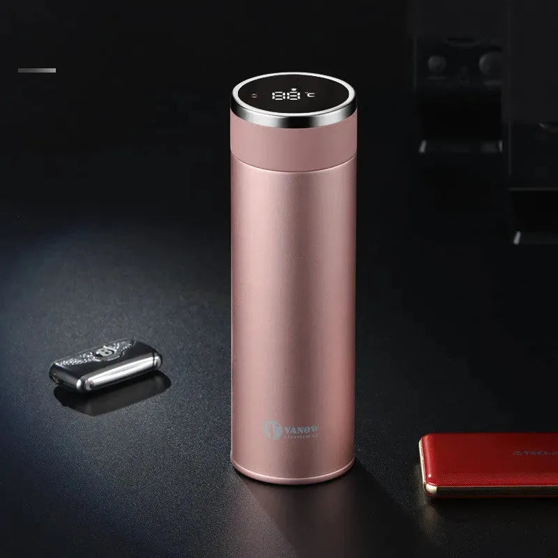 Smart Vacuum Cup Stainless Steel Car Portable Water Cup Tea Cup - Bellarte Enchanté Smart Vacuum Cup Stainless Steel Car Portable Water Cup Tea Cup