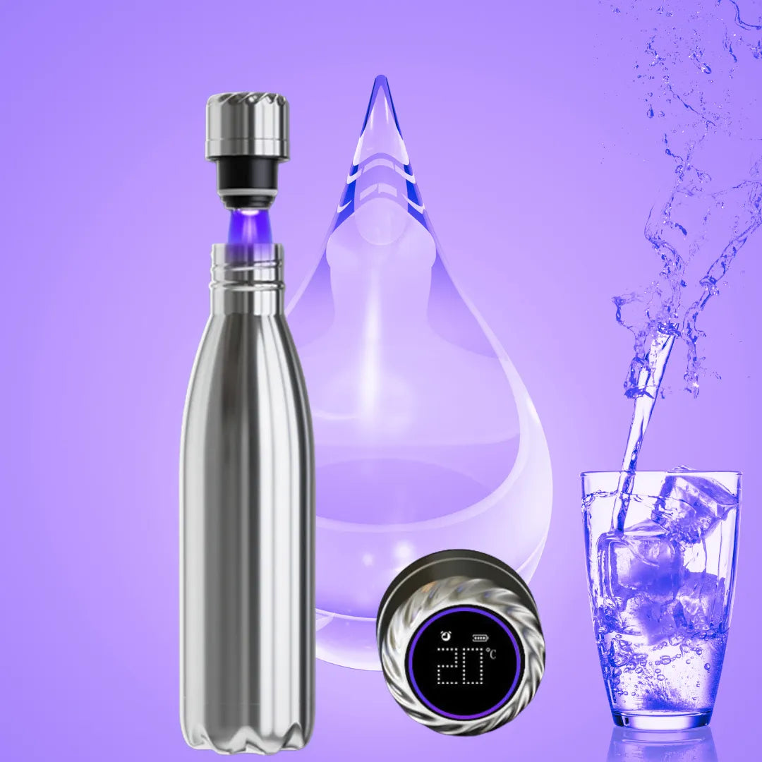 Smart Water Cup Bottle Temperature Measurement Sterilization - Bellarte Enchanté Smart Water Cup Bottle Temperature Measurement Sterilization