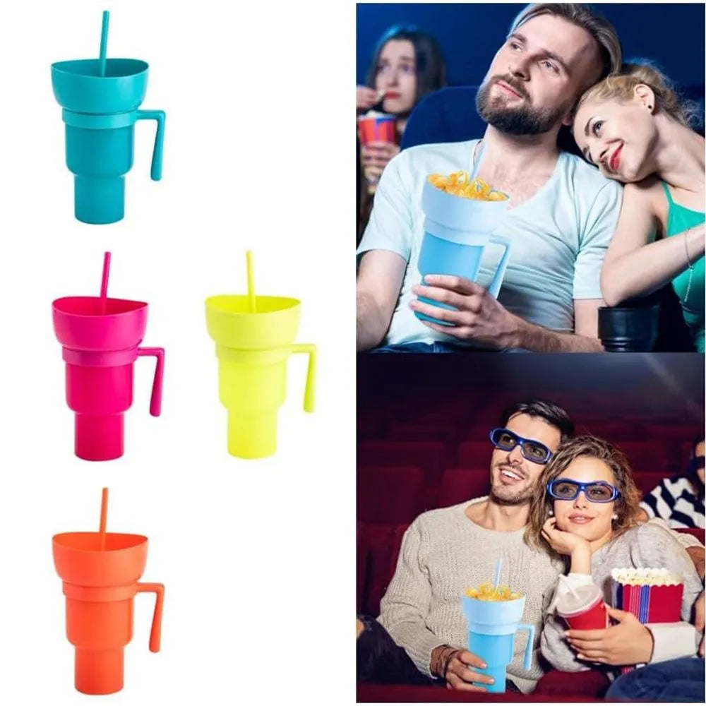 Snack With Handle Straw Cup Kitchen Gadgets - Bellarte Enchanté Snack With Handle Straw Cup Kitchen Gadgets