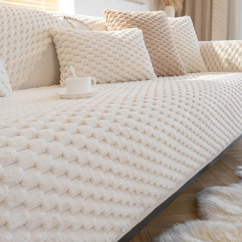 Sofa Winter Plush Thickened Non-slip Sofa Cover - Bellarte Enchanté Sofa Winter Plush Thickened Non-slip Sofa Cover