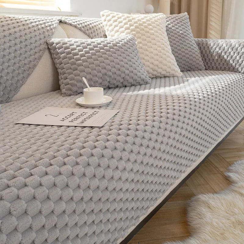 Sofa Winter Plush Thickened Non-slip Sofa Cover - Bellarte Enchanté Sofa Winter Plush Thickened Non-slip Sofa Cover