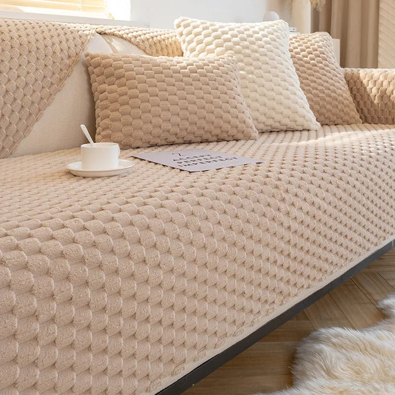 Sofa Winter Plush Thickened Non-slip Sofa Cover - Bellarte Enchanté Sofa Winter Plush Thickened Non-slip Sofa Cover