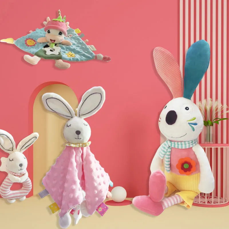 Soft Animal Pattern Appease Towel Baby Plush Blanket Infant Comforter Doll Toy - Bellarte Enchanté Soft Animal Pattern Appease Towel Baby Plush Blanket Infant Comforter Doll Toy