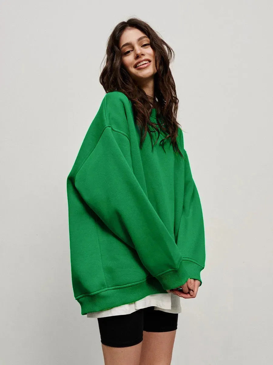 Solid Color Loose Sweater European And American - Bellarte Enchanté Solid Color Loose Sweater European And American