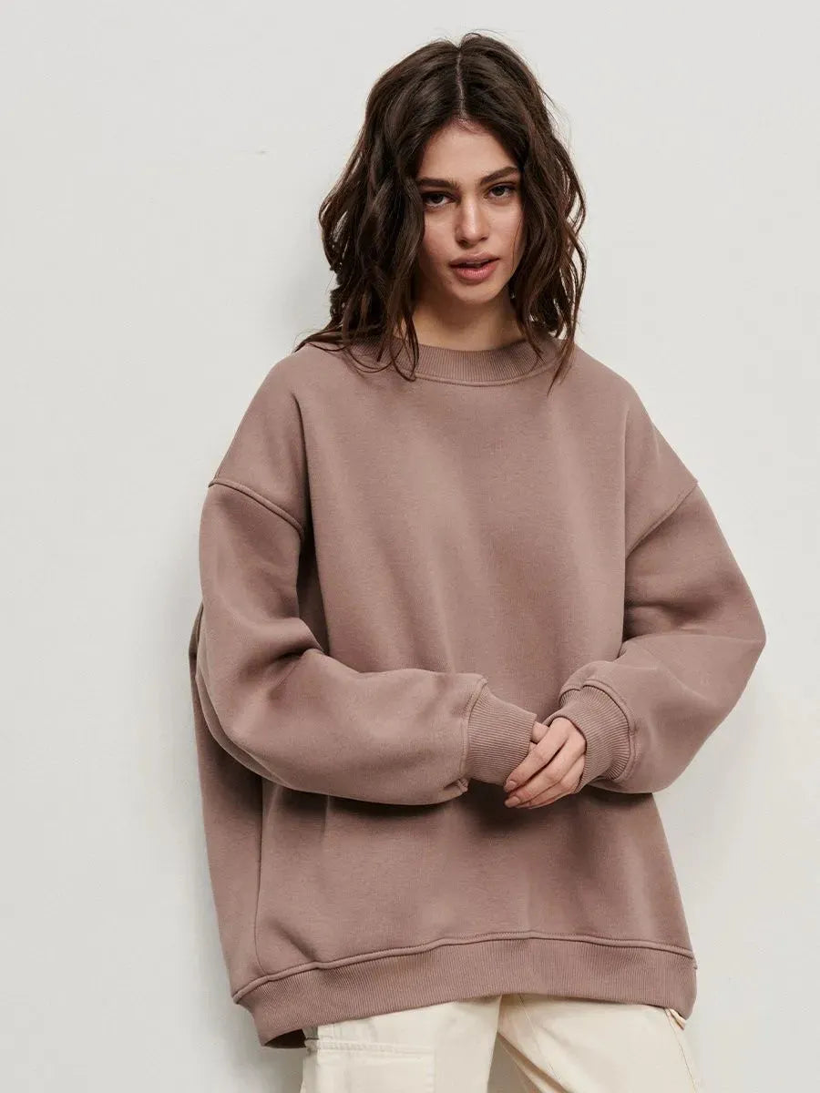 Solid Color Loose Sweater European And American - Bellarte Enchanté Solid Color Loose Sweater European And American