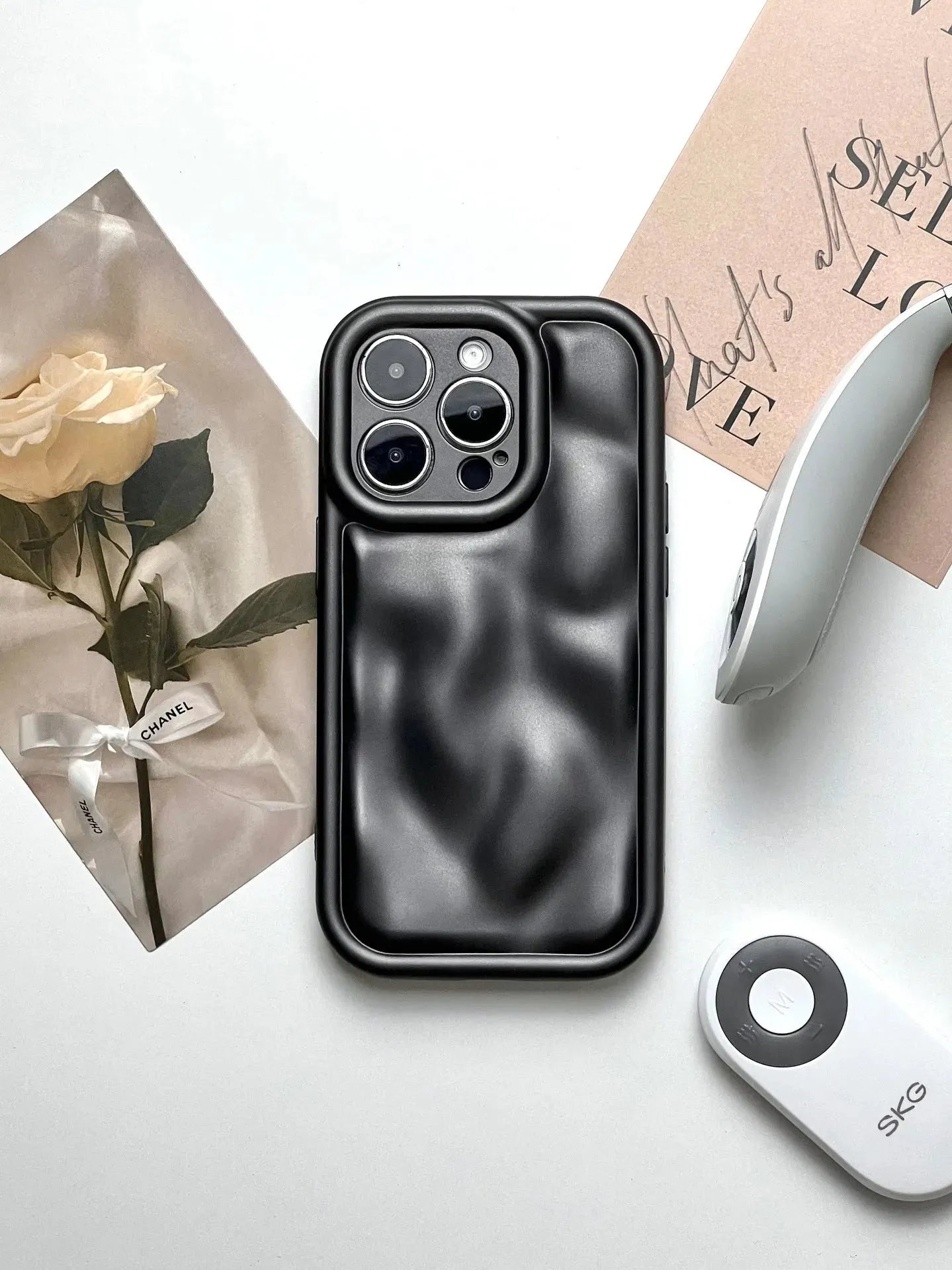 Solid Color Meteorite Pattern Phone Case Silicone Drop-resistant Protective Cover - Bellarte Enchanté Solid Color Meteorite Pattern Phone Case Silicone Drop-resistant Protective Cover