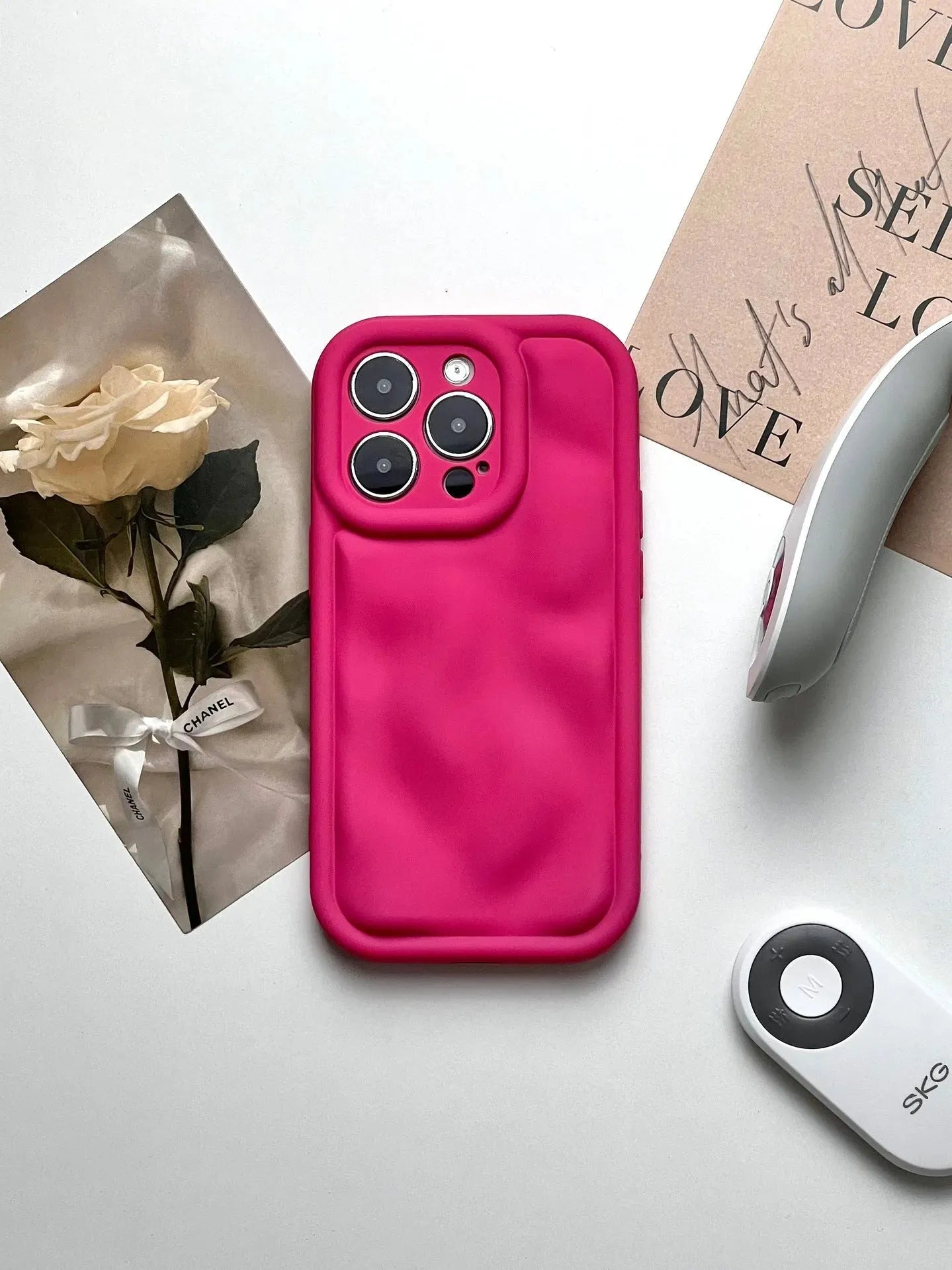 Solid Color Meteorite Pattern Phone Case Silicone Drop-resistant Protective Cover - Bellarte Enchanté Solid Color Meteorite Pattern Phone Case Silicone Drop-resistant Protective Cover