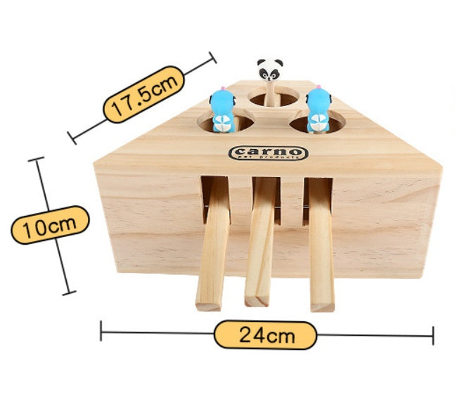 Solid Wood Cat Toy , Hamsters, Kittens, Interactive Toys - Bellarte Enchanté Solid Wood Cat Toy , Hamsters, Kittens, Interactive Toys