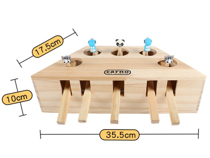 Solid Wood Cat Toy , Hamsters, Kittens, Interactive Toys - Bellarte Enchanté Solid Wood Cat Toy , Hamsters, Kittens, Interactive Toys