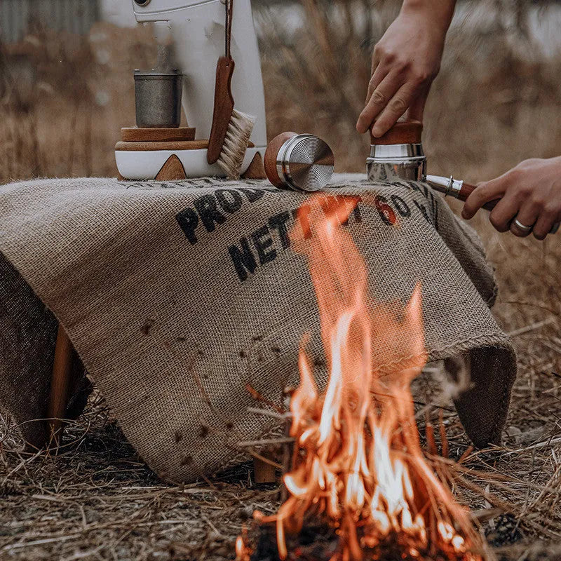 Solid Wood Powder Distributor 58mm Universal Italian - Bellarte Enchanté Solid Wood Powder Distributor 58mm Universal Italian