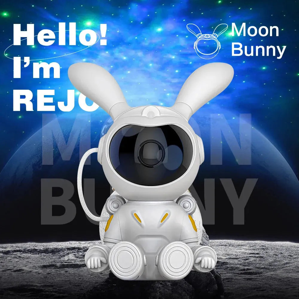 Space Rabbit Starry Sky Projection Lamp Starry Atmosphere Home Decor - Bellarte Enchanté Space Rabbit Starry Sky Projection Lamp Starry Atmosphere Home Decor