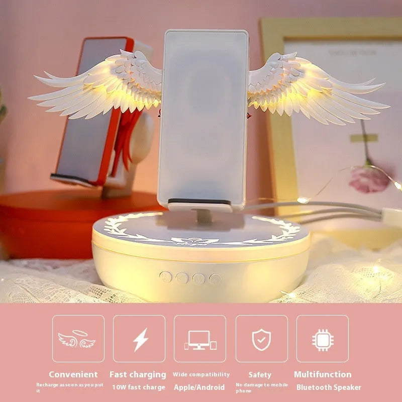 Speaker Wireless Charger Creative Mobile Phone Fast Charging - Bellarte Enchanté Speaker Wireless Charger Creative Mobile Phone Fast Charging