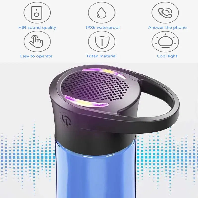 Sports Music Water Cup Bluetooth Connection With Mobile Phone - Bellarte Enchanté Sports Music Water Cup Bluetooth Connection With Mobile Phone