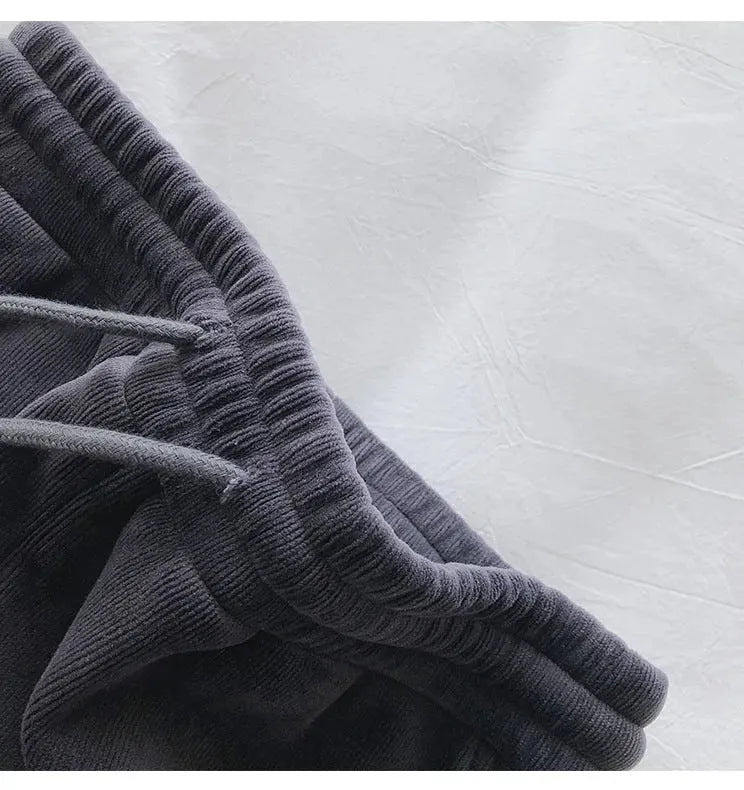 Sports Pants Female Fleece Lined Thick Loose Outerwear Casual Pants - Bellarte Enchanté Sports Pants Female Fleece Lined Thick Loose Outerwear Casual Pants