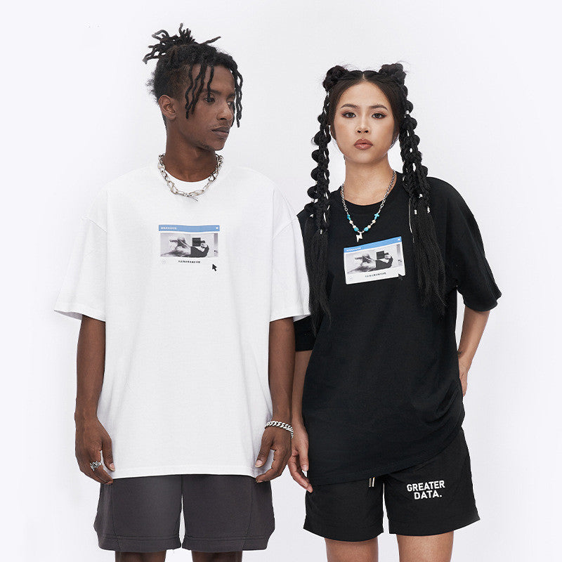 Spring And Summer Men's Clothing Fashion Print T-shirt - Bellarte Enchanté Spring And Summer Men's Clothing Fashion Print T-shirt