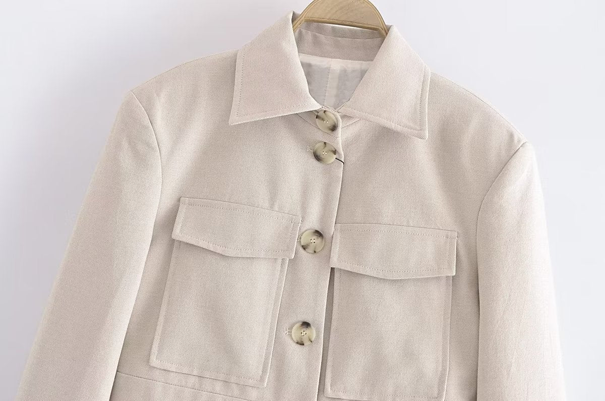 Spring Vacation Style Short Women's Suit Jacket Straight-leg Pants - Bellarte Enchanté Spring Vacation Style Short Women's Suit Jacket Straight-leg Pants