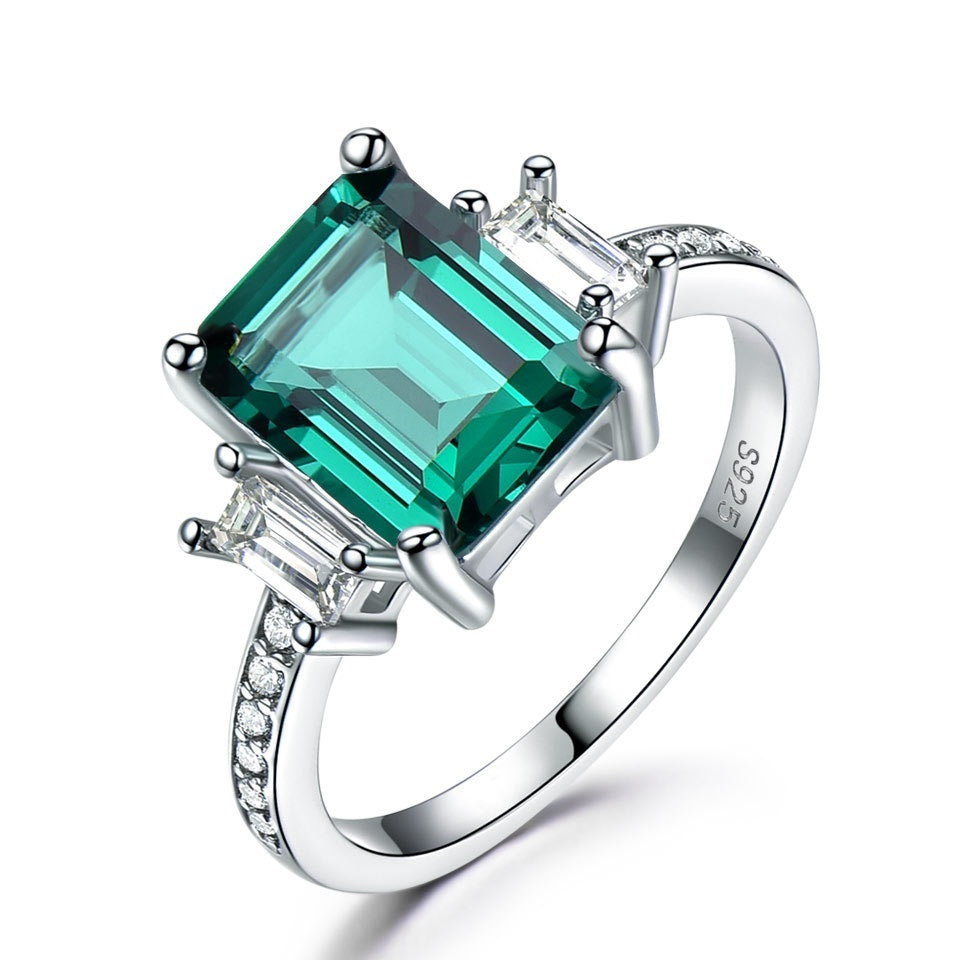 Square Fashion Design Morgan Stone Gemstone Ring - Bellarte Enchanté Square Fashion Design Morgan Stone Gemstone Ring