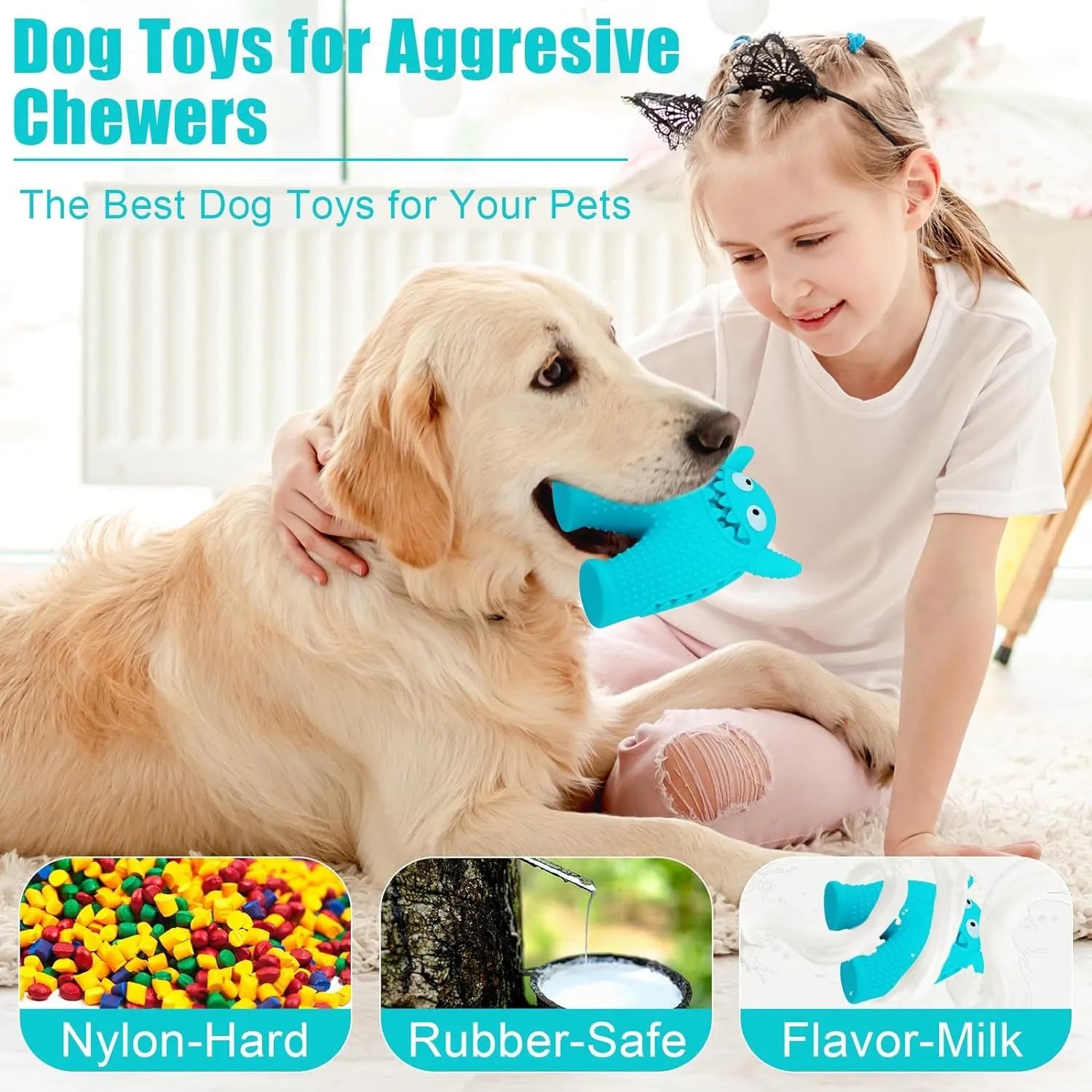 Squeaky Dog Toys For Aggressive Chewers,Durable Interactive Dog Chew Toy For Small Dogs, - Bellarte Enchanté Squeaky Dog Toys For Aggressive Chewers,Durable Interactive Dog Chew Toy For Small Dogs,