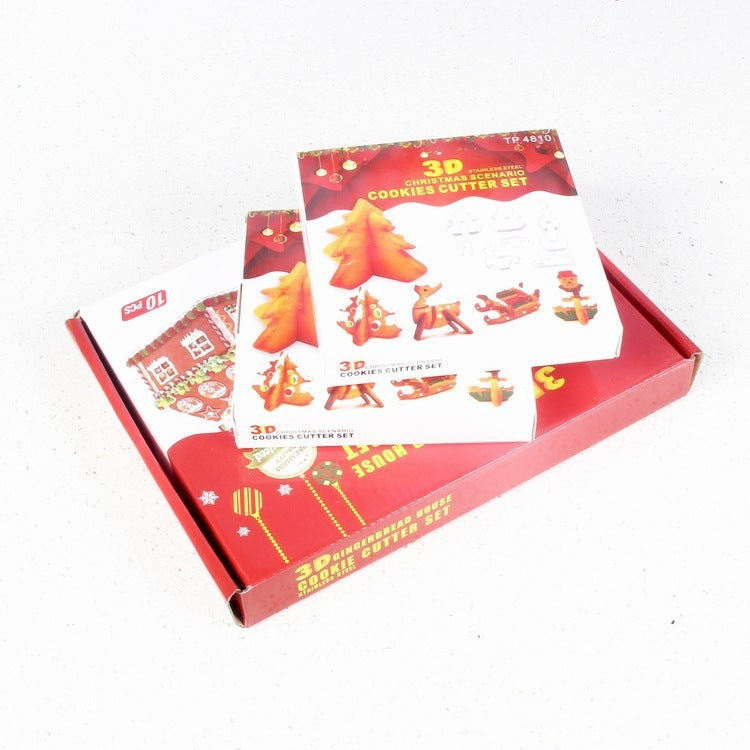 Stainless Steel Biscuit Mould 10 Piece Set Christmas Stainless Steel - Bellarte Enchanté Stainless Steel Biscuit Mould 10 Piece Set Christmas Stainless Steel