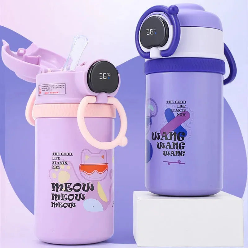 Stainless Steel Children Smart Insulation Cup Student Large Capacity - Bellarte Enchanté Stainless Steel Children Smart Insulation Cup Student Large Capacity