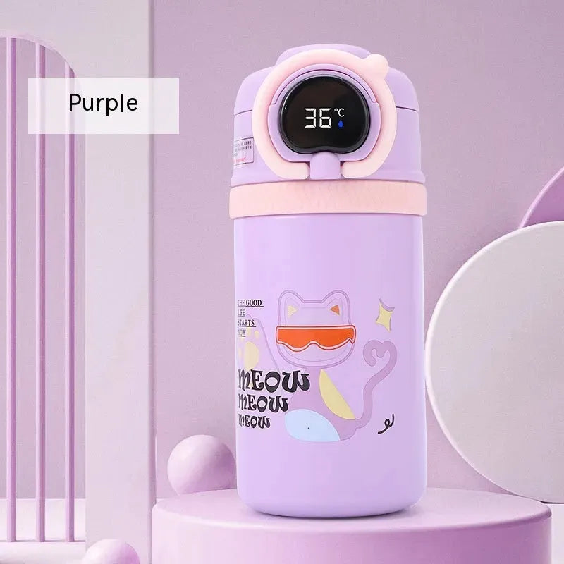 Stainless Steel Children Smart Insulation Cup Student Large Capacity - Bellarte Enchanté Stainless Steel Children Smart Insulation Cup Student Large Capacity