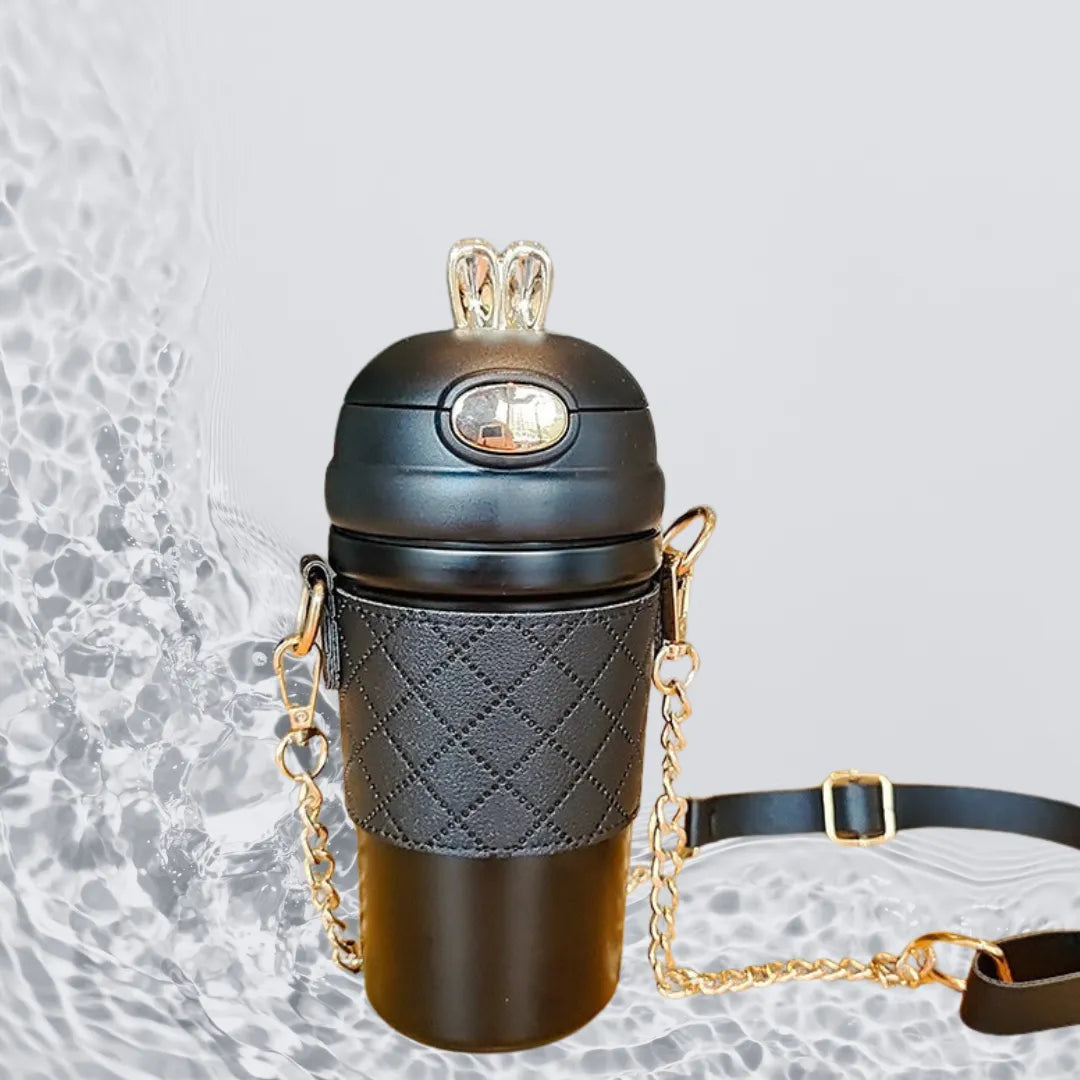 Stainless Steel Cup Bounce Cup With Straw - Bellarte Enchanté Stainless Steel Cup Bounce Cup With Straw