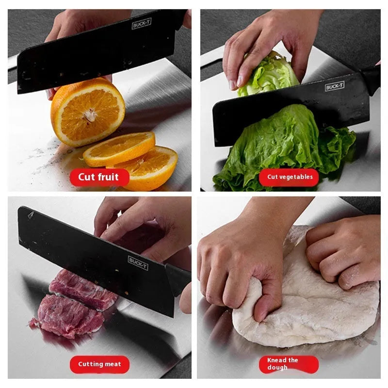 Stainless Steel Cutting Board Chinese Square Cutting Board - Bellarte Enchanté Stainless Steel Cutting Board Chinese Square Cutting Board