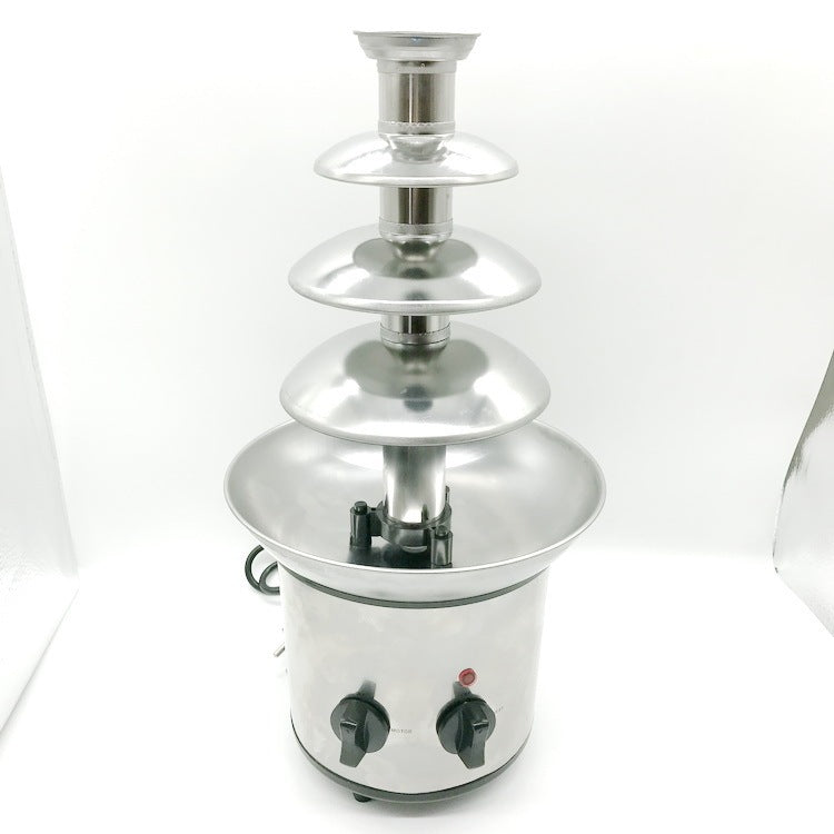 Stainless Steel Four Layer Waterfall Melt Tower - Bellarte Enchanté Stainless Steel Four Layer Waterfall Melt Tower