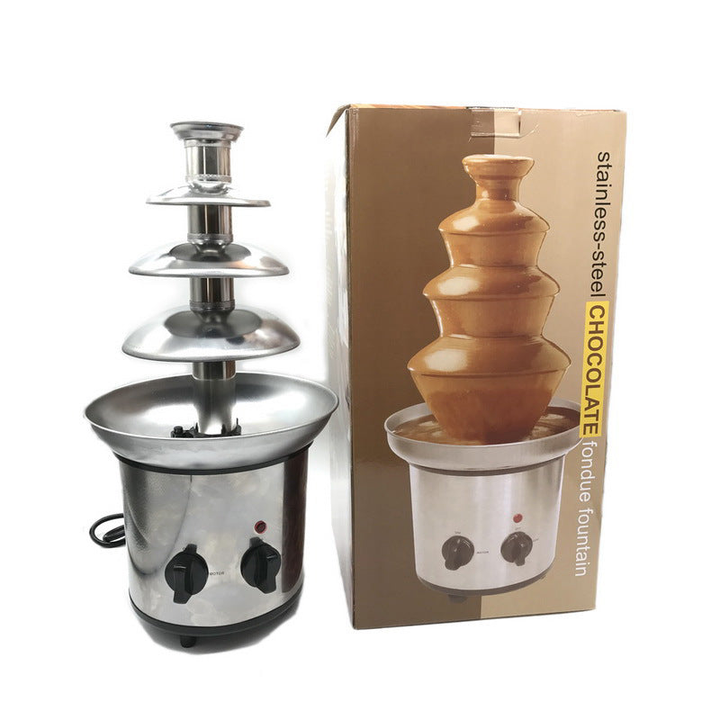 Stainless Steel Four Layer Waterfall Melt Tower - Bellarte Enchanté Stainless Steel Four Layer Waterfall Melt Tower