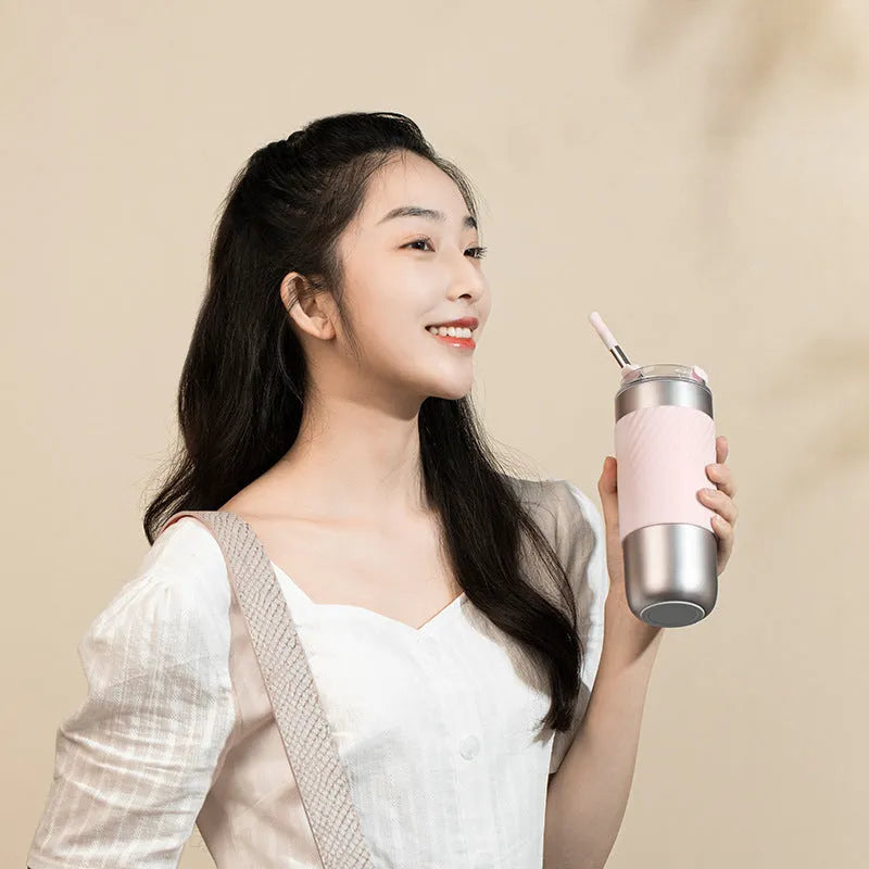 Stainless Steel Large Capacity Cold And Heat Preservation Water Cup - Bellarte Enchanté Stainless Steel Large Capacity Cold And Heat Preservation Water Cup