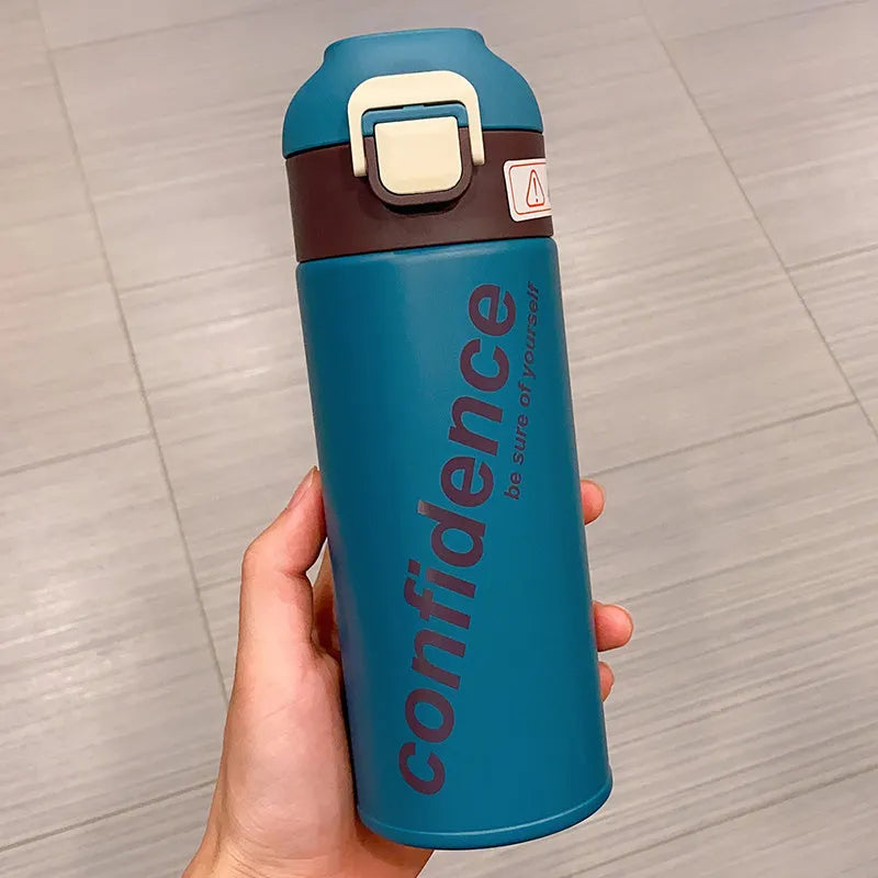 Stainless Steel Large-capacity Thermos Mug With Tea Compartment - Bellarte Enchanté Stainless Steel Large-capacity Thermos Mug With Tea Compartment