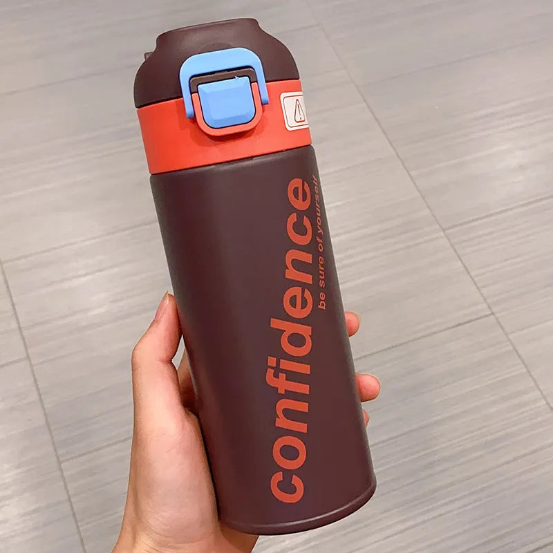 Stainless Steel Large-capacity Thermos Mug With Tea Compartment - Bellarte Enchanté Stainless Steel Large-capacity Thermos Mug With Tea Compartment