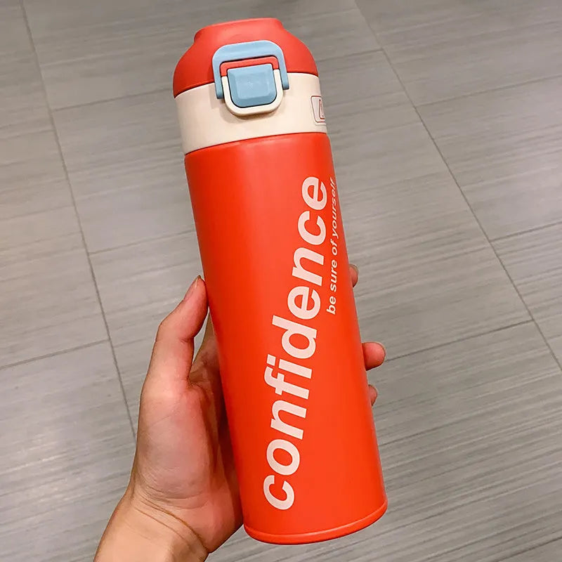 Stainless Steel Large-capacity Thermos Mug With Tea Compartment - Bellarte Enchanté Stainless Steel Large-capacity Thermos Mug With Tea Compartment