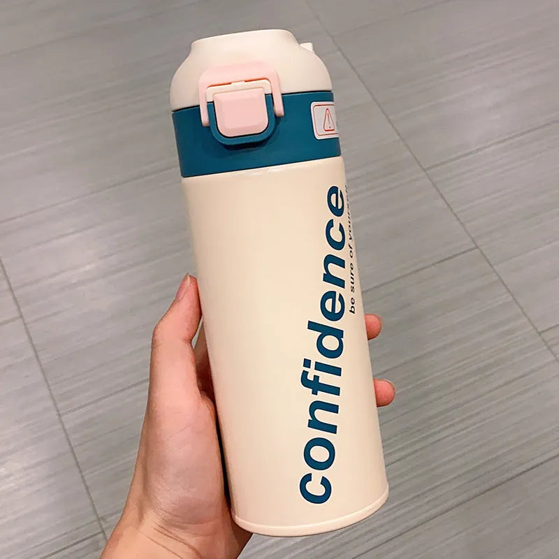 Stainless Steel Large-capacity Thermos Mug With Tea Compartment - Bellarte Enchanté Stainless Steel Large-capacity Thermos Mug With Tea Compartment