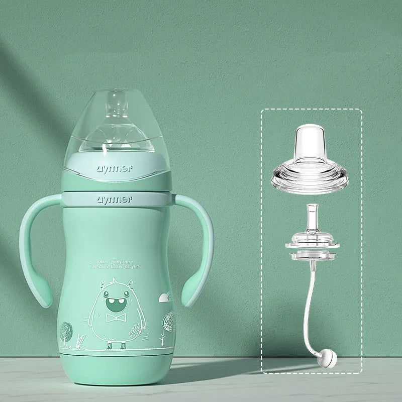 Stainless Steel Milk Bottle Straw Cup Maternal And Child Supplies - Bellarte Enchanté Stainless Steel Milk Bottle Straw Cup Maternal And Child Supplies