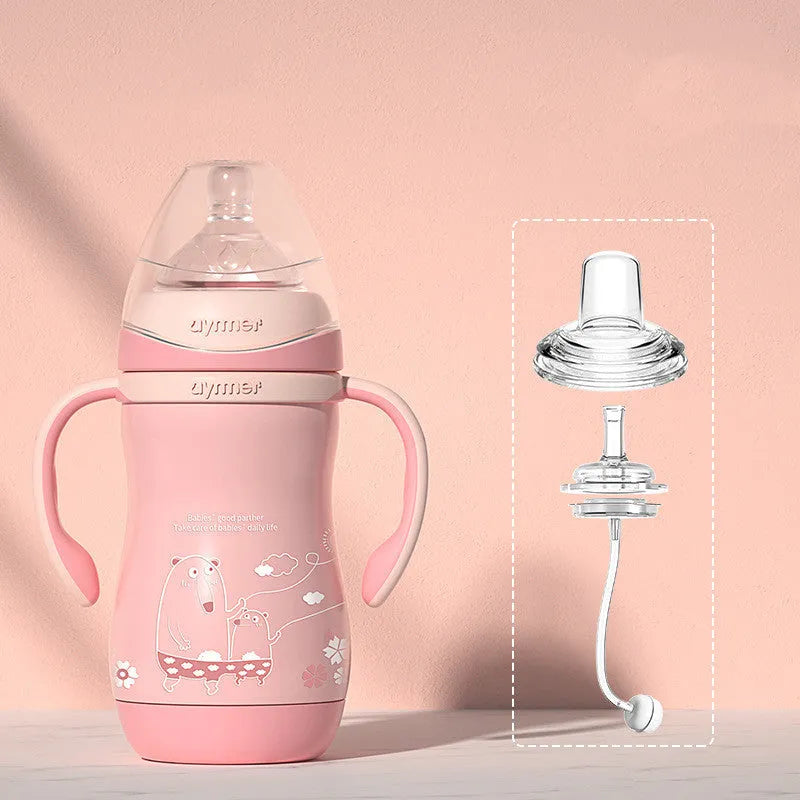 Stainless Steel Milk Bottle Straw Cup Maternal And Child Supplies - Bellarte Enchanté Stainless Steel Milk Bottle Straw Cup Maternal And Child Supplies